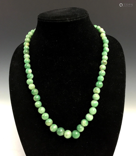 Chinese jade necklace.