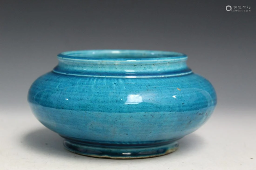 Chinese Turquoise Glaze Porcelain Incense Burner