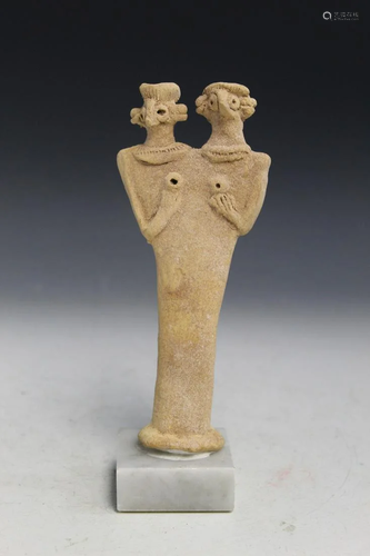 Syro-Hittite Pottery Fertility Figure.