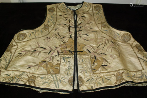 Antique Chinese Embroidery Vest