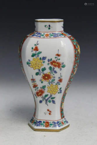 Japanese Hand-painted Porcelain Vase