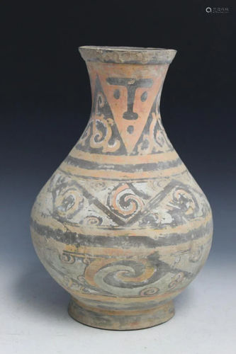 Chinese Pottery Vase, Possibly Han Dynasty.