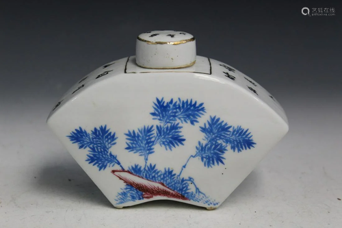 Chinese Porcelain Tea Caddy