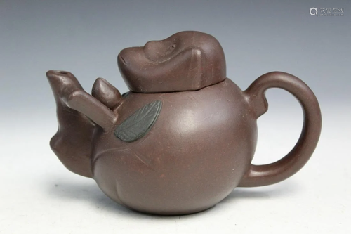 Chinese Yixing Monkey Teapot