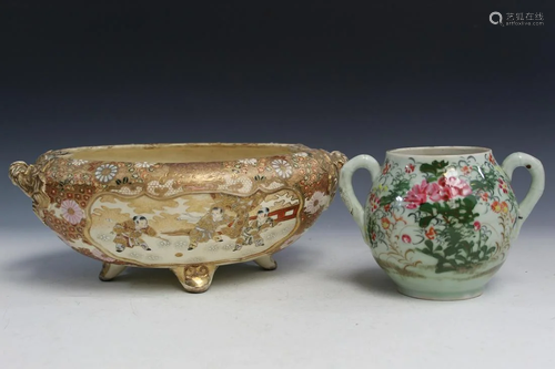 Two Japanese Porcelain Items