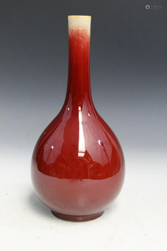 Chinese Ox-blood Glaze Porcelain Vase