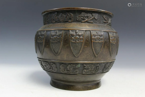 Japanese Bronze Incense Burner