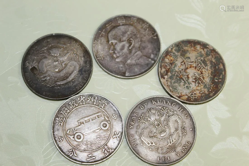 Five Chinese Coins