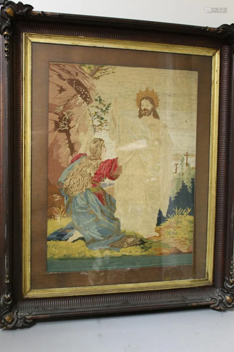 Large Framed Religious Needlework