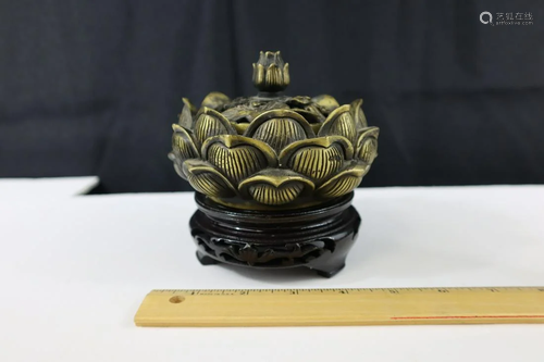 Chinese bronze incense burner.