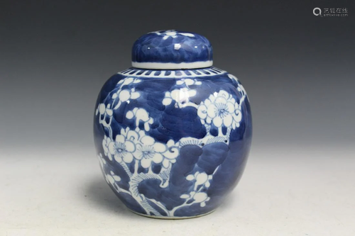 Chinese Blue and White Porcelain Jar