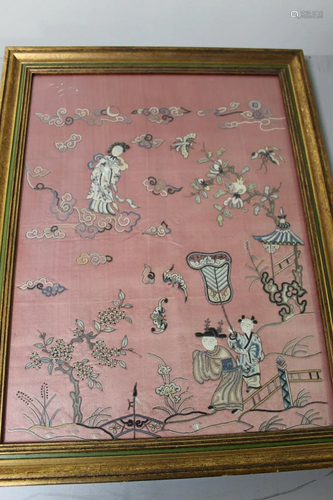 Framed Chinese Embroidery