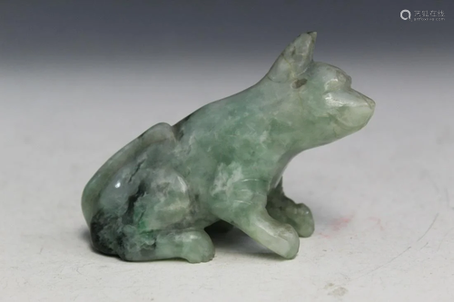 Chinese Carved Jade Dog