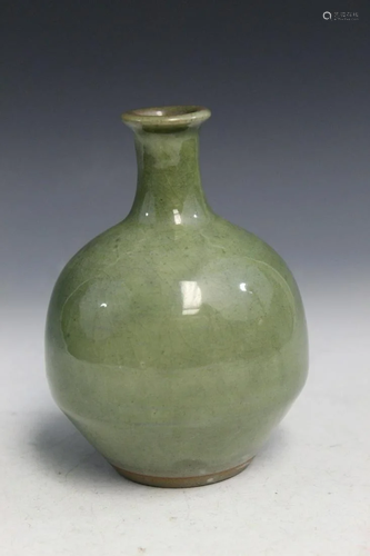 Japanese Celadon Glaze Pottery Vase