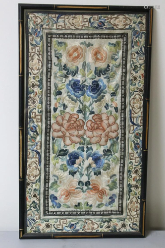 Framed Chinese Embroidery