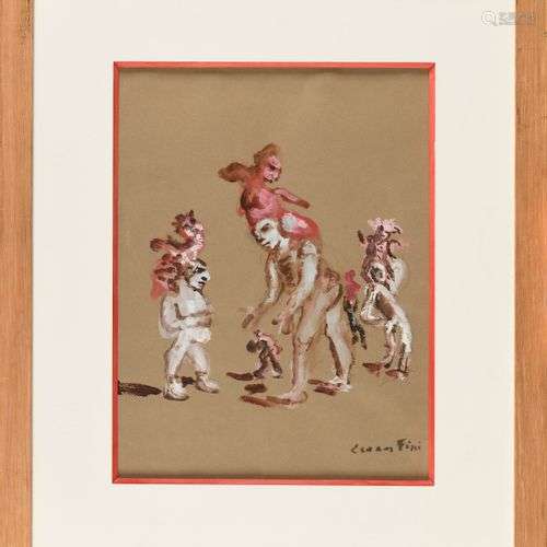 LEONOR FINI (1907-1996) Illustration Baudelaire, 1981 Gouach...