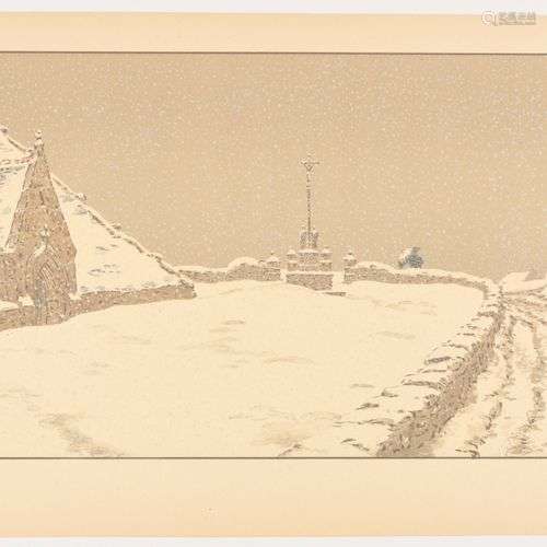 HENRI RIVIERE (1864-1951) La Neige, 1902 Planche n°14 (sur 1...