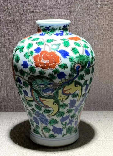 KANGXI BLUE&WHITE GLAZE VASE