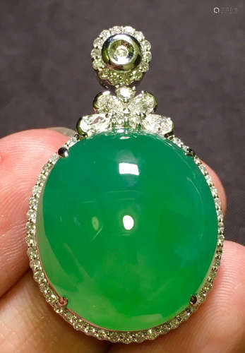 ICY GREEN JADEITE PENDANT