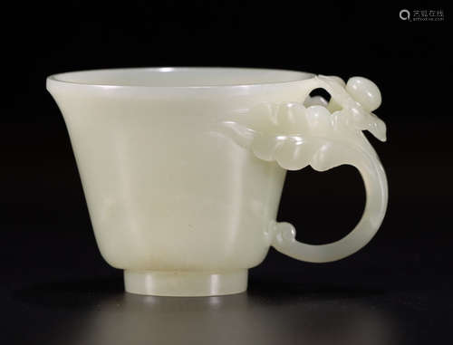 HETIAN JADE CARVED CUP