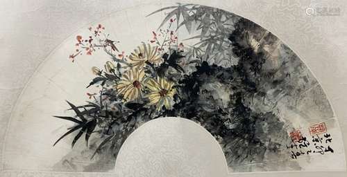 黎雄才  花卉 （lot650-661为情思斋旧藏扇画）