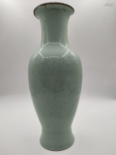 Blue glaze vase