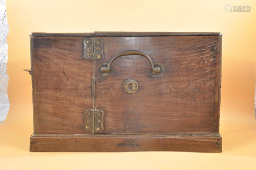 An old wood jewellery box