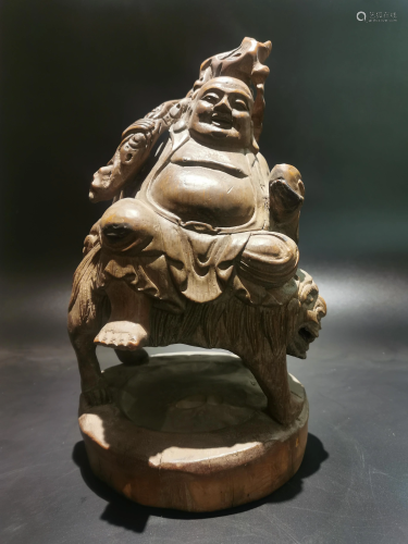Mid Qing bamboo sculpture joss