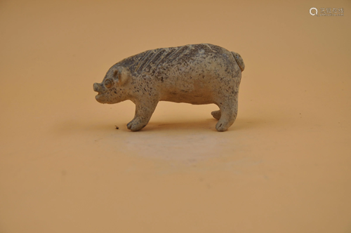 Han dynasty pig sculpture