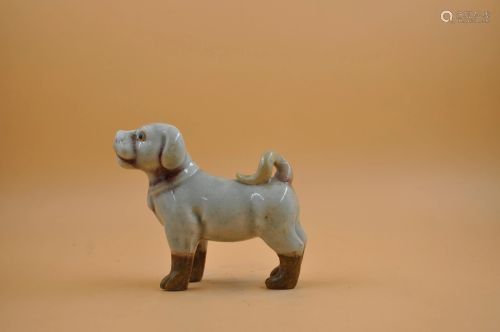 Ming dynasty dog sculpture