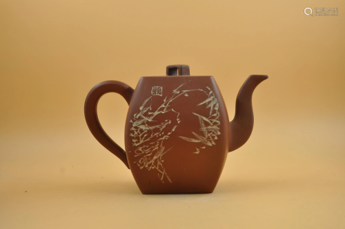 Celebrity Ren Ganting purple clay teapot