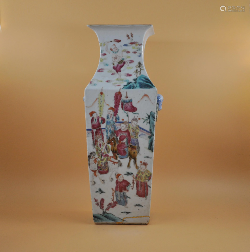 18-19th century pastel vase