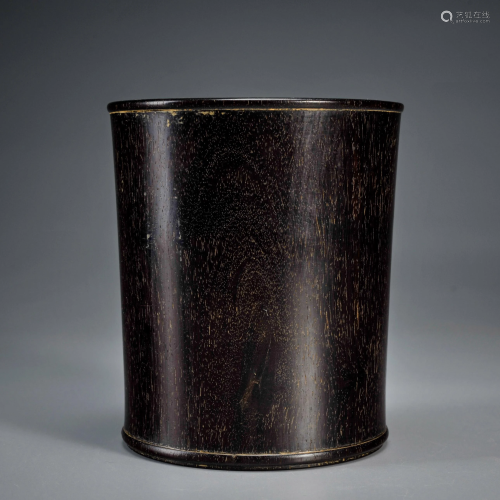 A Carved Rosewood Brushpot Qing Dynasty Qing Dynasty