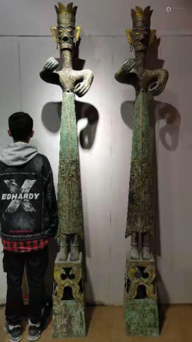 MUSEUM COLLECTION H 255 cm set of ancient Sanxingdui