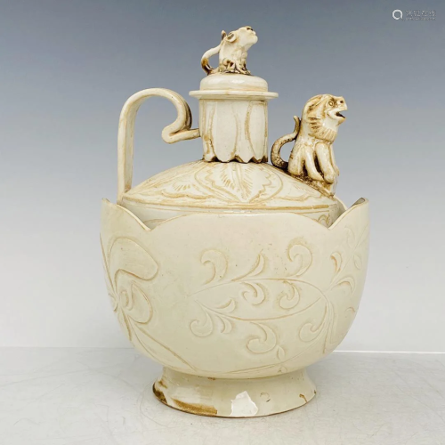Set porcelain warm jug, height 24 cm, diameter 16 cm