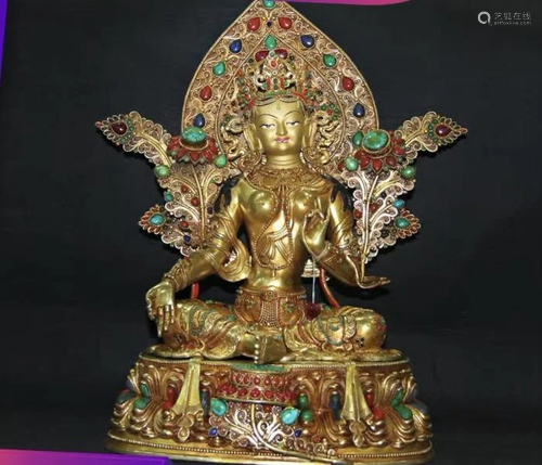 Tibetan Buddhism Tantric Buddha Statue Nepal Fine