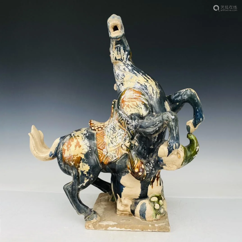 Three color horses of Tang Dynasty, height 61 cm,