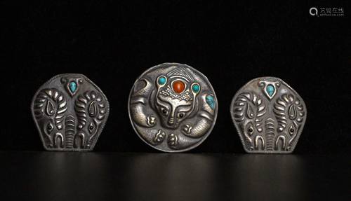 A collection of Liao Dynasty sterling silver