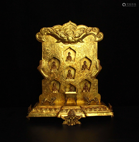 The gilded stupa from the Tang Dynasty is collected by