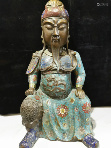 The Tailan Guan Gong sculpture made in the Qing Dynasty