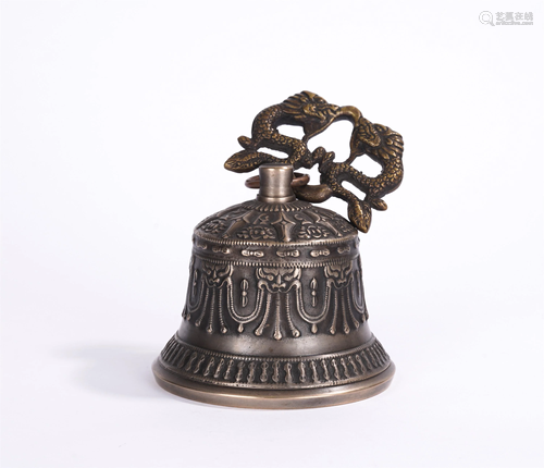 A CHINESE BRONZE BUDDHIST BELL