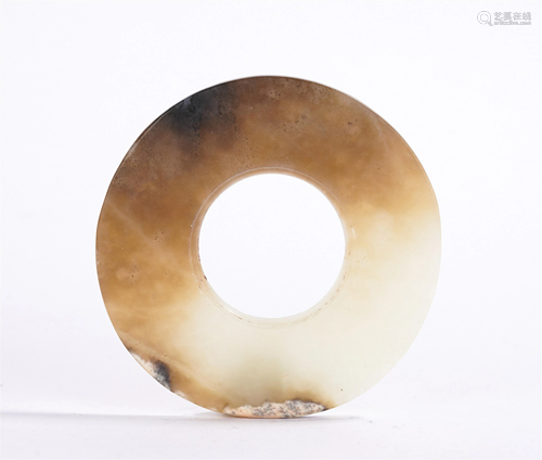 A CHINESE CIRCULAR JADE BI