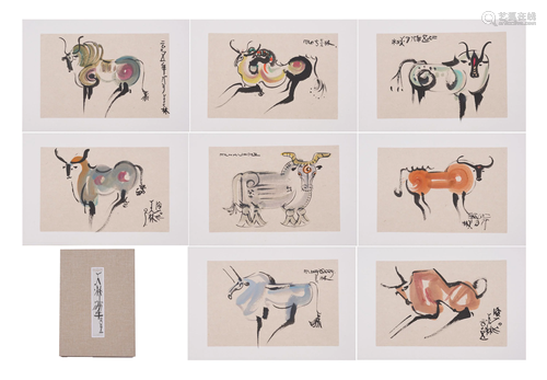 A CHINESE PAINTING ALBUM OF CATTLE