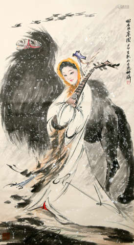 Chinese Painting Of Figures - Bai Bohua