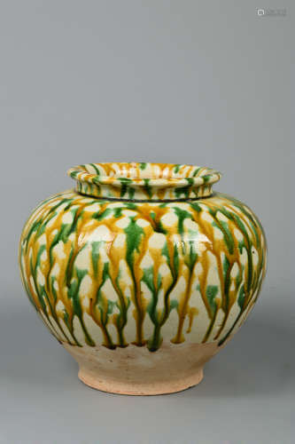 Chinese Tricolor Porcelain Jar
