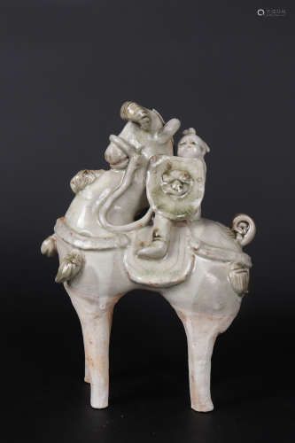 Chinese Celadon Riding Figures