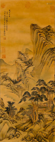 Chinese Painting Of Landscape Wang Meng
