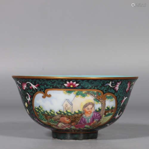 Chinese Qing Dynasty Qianlong Gold Painted 