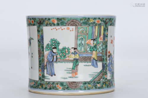 Chinese Qing Dynasty Kangxi Brush Pot