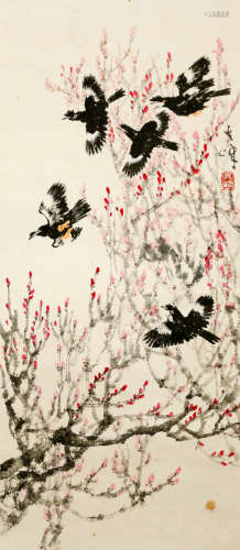 Chinese Painting Of Flowers And Birds - Sun Qifeng
